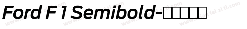 Ford F 1 Semibold字体转换